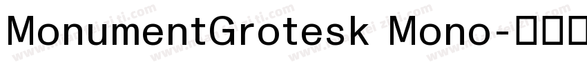 MonumentGrotesk Mono字体转换
